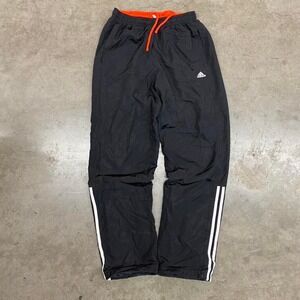 Adidas black and orange track pants Size M